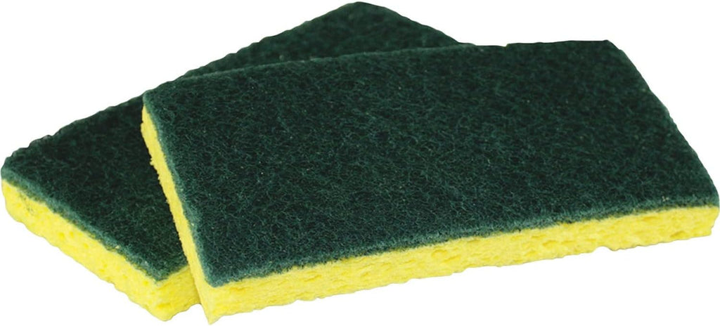 Impact Products Cellulose Scrubber Sponge - 0.9 X 3.2 X 6.3 - 6/pack - Yellow, Green