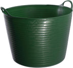 Red Gorilla Small Flexible Plastic Tub, Toy Storage, Laundry, Gardening & More, 38 Liter/9.9 Gallons, Green