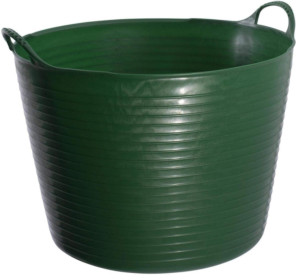 Red Gorilla Large Flexible Plastic Tub, Toy Storage, Laundry, Gardening & More, 38 Liter/10 Gallon, Green