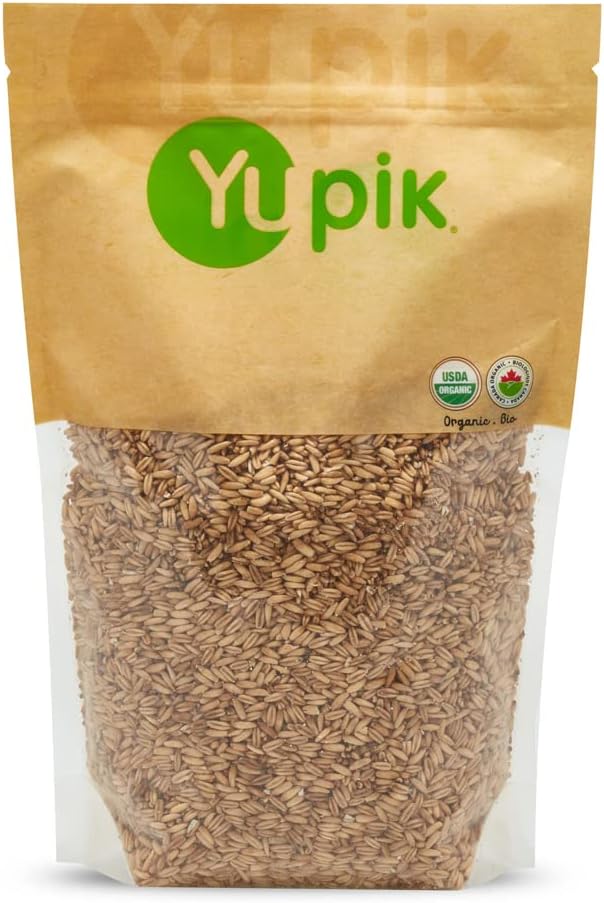 Yupik Organic Whole Oat Groats,2.2 lb (35.2 oz), Non-GMO, Vegan, Kosher, Raw, Whole Grain Oats, Salt-Free, Nutty Flavor, Good Source of Fiber, Ideal for Baking & Cooking