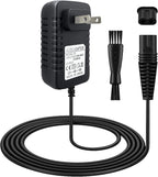 Replacement Charger Compatible with Braun Shaver Series 9 8 7 6 5 3 1, 12V 400mA Power Cord for Braun Electric Razor S3 S5 S7 S9 3040s 340s 370 9385cc 9290cc 9095cc, 5ft Cable+ Cleaning Brush
