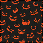 IHR Ideal Home Range Cocktail Napkins Disposable 3-Ply Paper Party Napkin Pack, 5" x 5", Pumpkin Smiles, 20-Count
