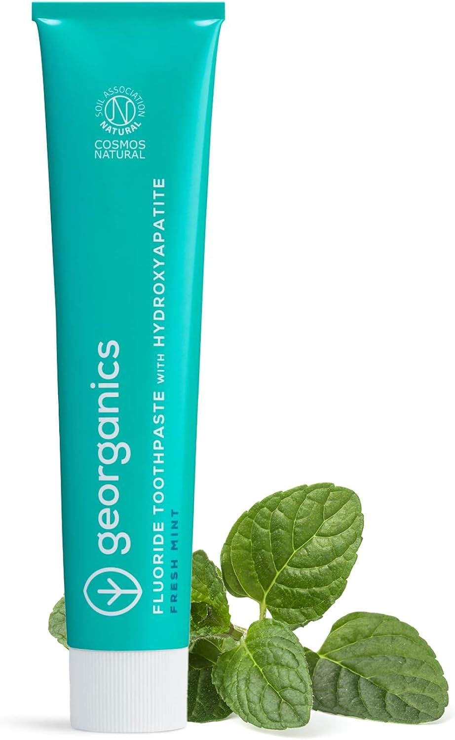 Georganics Toothpaste - 75ml (2.54 Fl Oz) - for Fresh Breath - Mint Flavor - Gentle Daily Care - Recyclable Aluminum Tube – Made in The UK