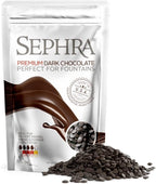Sephra Premium DARK Couverture Chocolate 2lb Bag. Premium Quality Fountain Ready Chocolate Made In The USA, 56.6% Cocoa, OK Kosher, HALAL, Gluten Free, Trans Fat Free & Vegetarian Friendly.