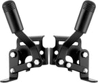 2 Pcs Heavy Duty Wheelchair Brakes Wheel Locks Wheelchair Parts Mount Bolt on Style for 7/8 Inch Tubing Universal Wheel Lock Brake Assembly Medical Transport Chair Brake Side (Black)