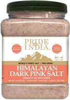 Pride Of India - Pure Himalayan Pink Salt - Enriched w/ 84+ Natural Minerals, Fine Grind 5 Pound Jar - Himalayan Salt, Himalayan Pink Salt, Pink Himalayan Salt, Grind Salt, Pure Rock Salt