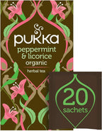 Pukka Organic Herbal Tea Peppermint & Licorice 20 Tea Bags