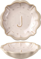 Ceramic Soy Sauce Dish, 2 Oz Beige Dipping Bowls Set, Small Serving Bowls, Set of 2 Mini Dip Plates for Side Dishes, Ketchup, Appetizer, Soy, Vinegar, Sushi, BBQ, Party, Condiments (J)