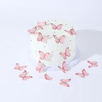 48Pcs Edible Butterflies for Cake Decorations Pink Wafer Paper Butterfly Cupcake Toppers Wafer Glutinous Paper Butterflies for Wedding Baby Shower Kids Birthday Party Cupcakes Decorating (Pink)