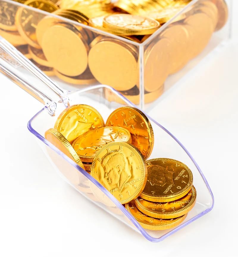 Holiday Gold Half Dollar Chocolate Coins. 2 LB Milk Chocolate Coins for Birthdays, Christmas, Halloween or any ocasion.