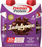 Premier Protein Shake INDULGENCE, Decadent Dark Chocolate, 30g Protein, 170 Calories, 3g Sugar, 11 fl oz, 4 Pack (Packaging May Vary)