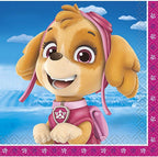 Multicolor Paw Patrol Girl Beverage Napkins (16 Count) - Premium Quality Paper, Eye-catching, Durable & Absorbent - Perfect For Themed Celebrations