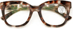 V.W.E. Women Large Oversized Progressive Clear Bifocal Reading glasses - No Line or Bubble - Zero Power on Top Wide Reader