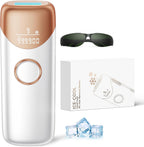 Ubroo Laser Hair Removal with 5℃ Ice Cooling,Hand-held Hair Removal Device IPL Hair Removal for Women and Men,Reduce Hair Regrowth,Full Body Use for Legs,Bikini,Armpits（Gold）