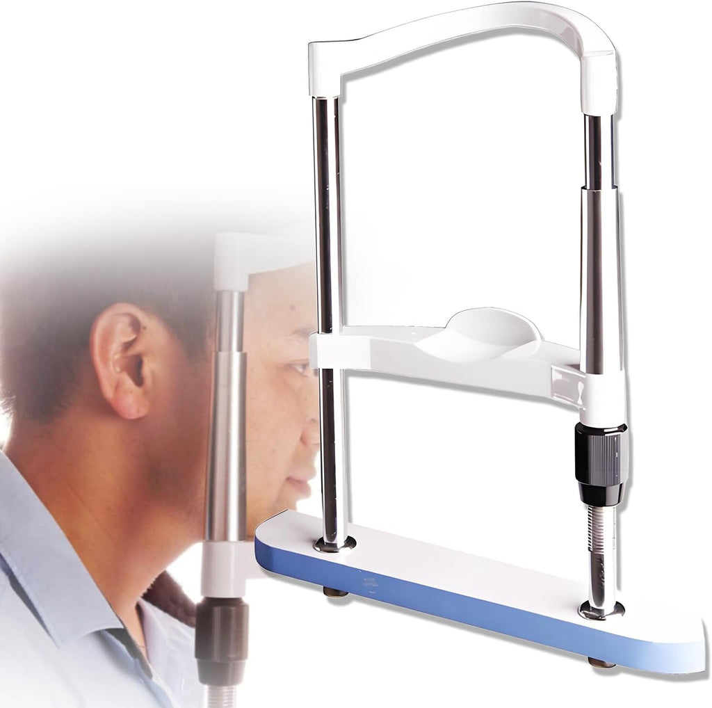 Optometry Lifting Chin Bracket,Adjustable Optometry Chin Rest with Forehead Support - Ergonomic Lifting Bracket for Vision Training, Auto Refractometers and Optical Equipment Accessories