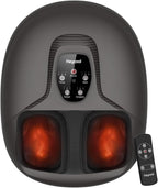 Heycool 2026 Upgrade FSA Eligible HSA Foot Massager, Shiatsu Foot Massager Machine with Heat and Compression for Plantar Fasciitis Neuropathy, Remote Control, Gifts, Size 14