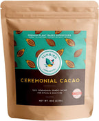 Sunbird Organics Ceremonial Cacao – 100% Organic Criollo Bean from Peru | Small Melt-Ready Pieces · Single Origin · Vegan · Plant-Based · For Daily Bliss, Meditation & Ritual Wellness | 8oz