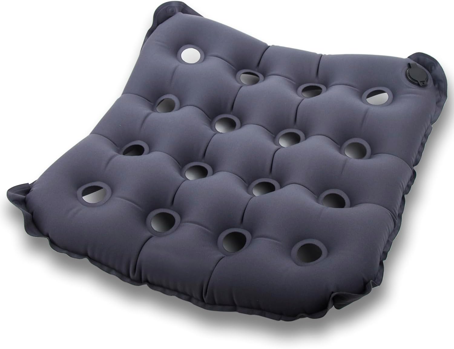 Inflatable Seat Cushion, Portable Air Seat Chair Cushions for Pressure Relief Breathable Waffle Square Seat Pad for Home Car Wheelchairs Office Chairs and Airplanes (1 Pack)