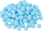 MECCANIXITY Pom Felt Balls Felting Fabric 1cm 10mm Light Blue for Home Crafts Project DIY Pack of 100