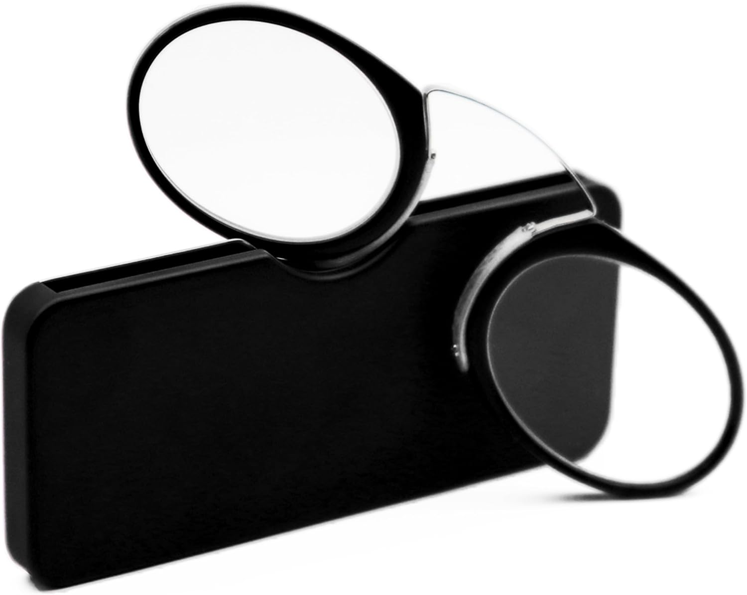 Armless Thin Reading Glasses - Clip on Nose Readers Mini Slim Lightweight for Men Women
