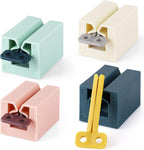 Rolling Toothpaste Squeezer Set of 4 Standing Toothpaste Holder Bathroom Organizer Pipe Squeezer Tool for Toothpaste, Lotion, Ointment