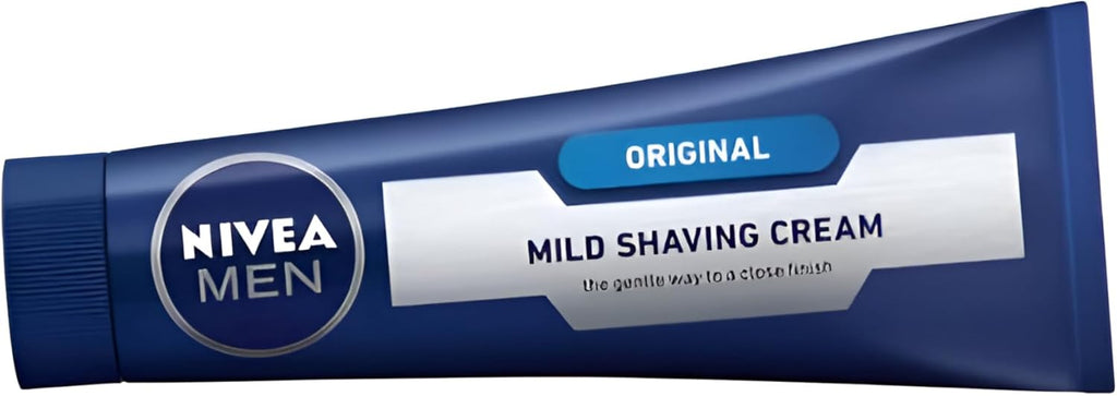 NIVEA Men Protect & Care Shaving Cream 100 ml 4-Pack – Moisturizing Men’s Shave Cream with Aloe Vera and Pro‑Vitamin B5, Gentle on Skin, Smooth Razor Glide, Alcohol-Free, Ideal for Daily Grooming
