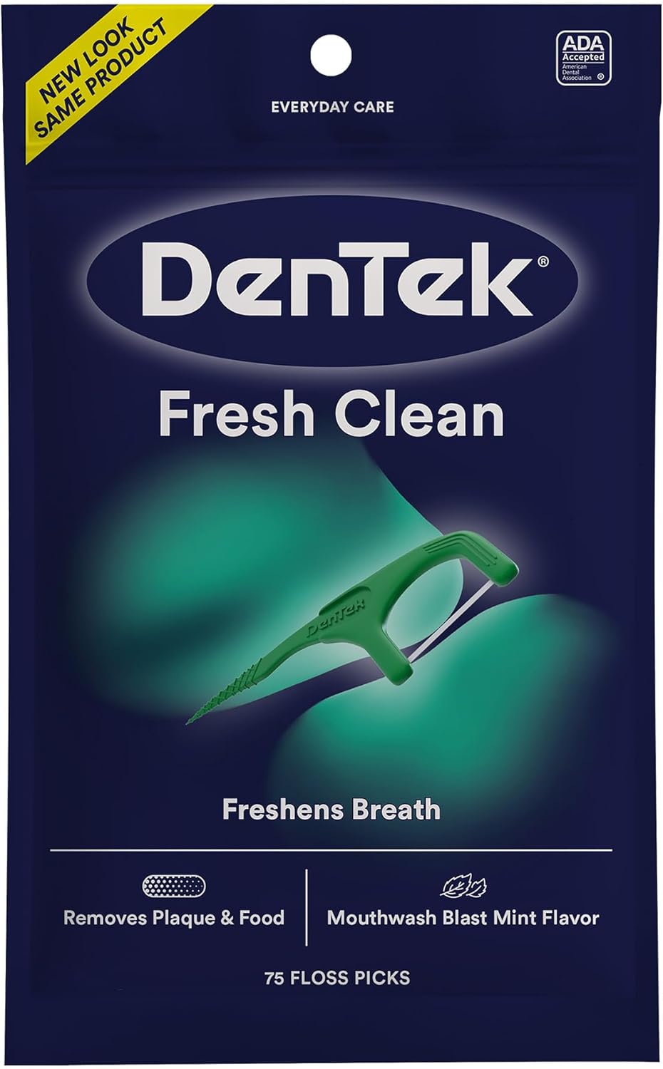 DenTek Fresh Clean Floss Picks, For Extra Tight Teeth, 75 Count