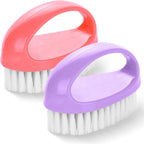 2 Pack Small Scrub Brush,Heavy Duty Stiff Nylon Bristles Cleaning Brush,Durable Small Cleaning Brush for Household Cleaning