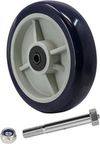 8" x 2" Caster Wheels, Premium Polyurethane on Polypropylene, Double Precision Ball Bearings-1/2 Bore, Heavy Duty Caster Wheel-1500 lbs Capacity（50 Pack）