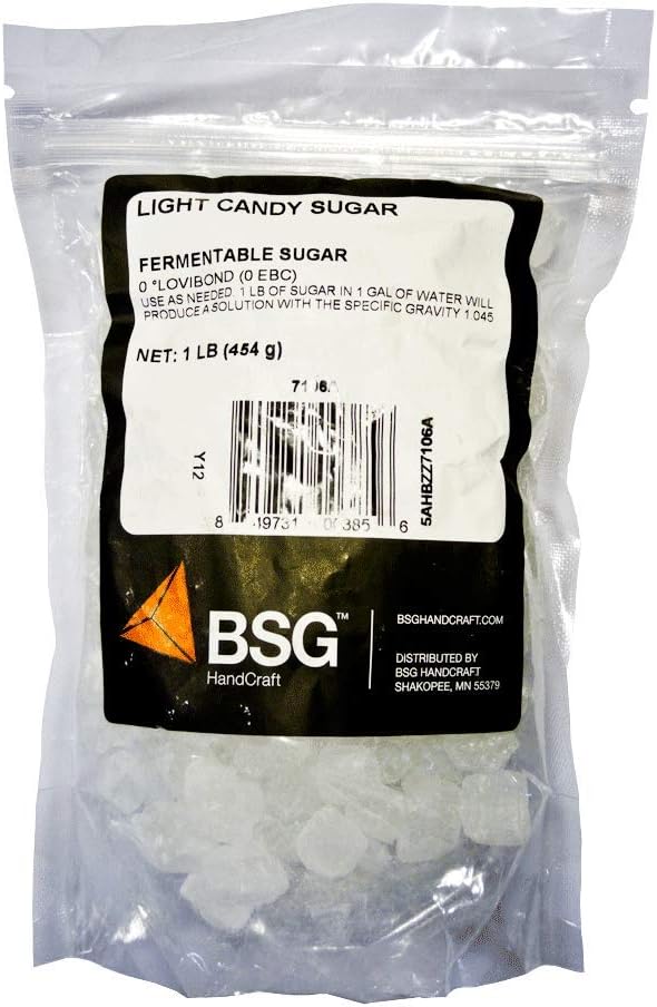 Home Brew Stuff 7106 Light Belgian Candi Sugar - 1 lb.