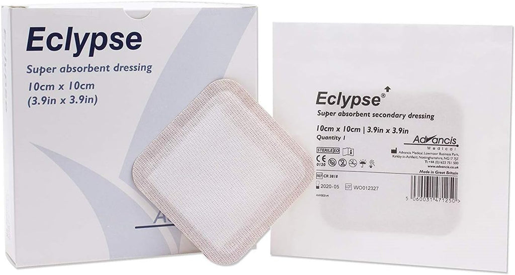 Dukal Eclypse Super Absorbent Dressing, 4" W x 4" L (Pack of 20)
