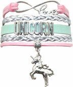 Unicorn Bracelet Infinity Love Cute Unicorn Charm Bracelet Jewelry Gifts For Women, Adult Unicorn Lover, Unicorn Themed Jewelry Bulk