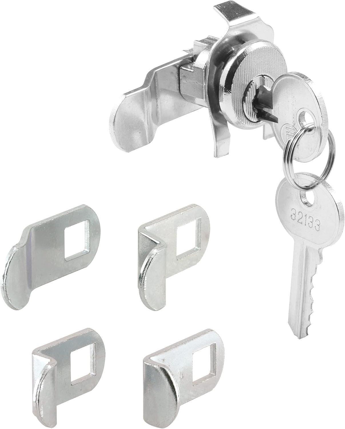 Prime-Line S 4140 Mailbox Lock – Replacement, Multipurpose Mailbox Lock for Several Brands – ILCO 1003M Keyway, Opens Counter-Clockwise with 90º Rotation, Nickel Finish (1 Set)