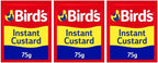 Birds Instant Custard Triple Pack Original Birds English Powder Imported From The UK England The Best Of British Powder Triple Pack