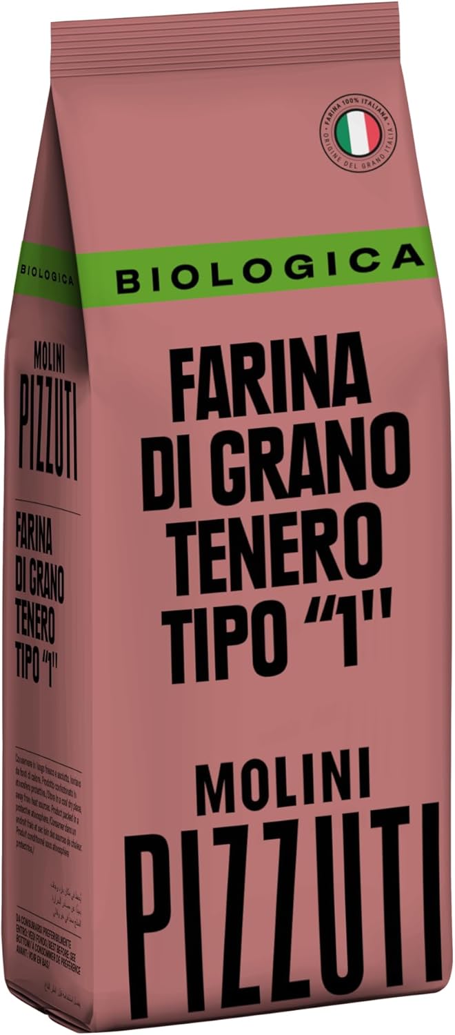 Molini Pizzuti Type '1' Stone-Ground Flour – Premium Italian Flour for Artisan Breads, Pizza, and Pasta – 500g Bag