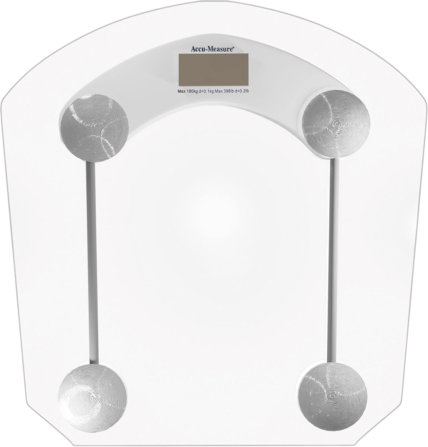 Accu-Measure Digital Scale - Accurate and Precise - Bathroom and Home Scale - Track Your Progress - Easy to Store - Up to 400 Pounds