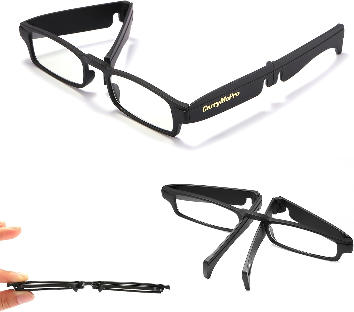 3 pack Folding Reading Glasses Portable Pocket Readers Slim thin Compact TR90 Travel BlueLight Blocking Women Men
