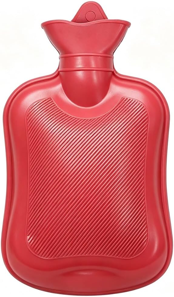 Hot Water Bottle Rubber, Durable Large Hot Water Bag for Pain Relief, Menstrual Cramps, Neck and Shoulders, Feet Warmer for Women and Girls 500ML