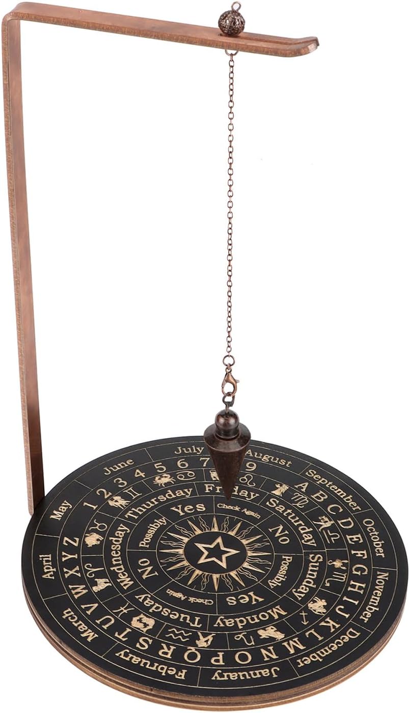 Pendulum Stand, Copper, Round, Multipurpose Pendulum Holder Stand, Witch Organizer for Meditation, D