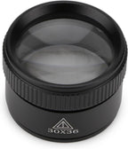 30X Portable Handheld Magnifier Optics Lens Loupes Magnifiers Dome Magnifying Glass for Jewelry Scope Stamps Seniors Reading Newspapers Crafts Watch Repair (30X 36MM)