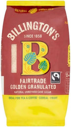 Billington's Fairtrade Natural Golden Granulated Sugar (500g) - Pack of 2