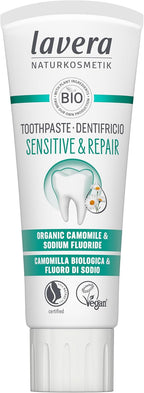 Lavera Organic Sensitive & Repair Toothpaste with Fluoride New 2.54 fl oz