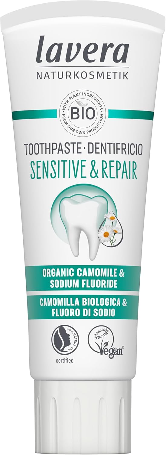 Lavera Organic Sensitive & Repair Toothpaste with Fluoride New 2.54 fl oz