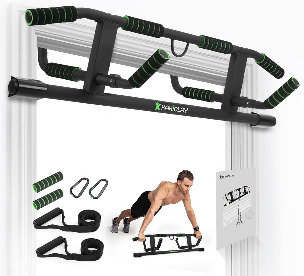 2026 Upgrade Multi-Grip Pull Up Bar with Smart Larger Hooks Technology - USA Original Patent, Designed, Shipped, Warranty