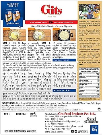 Gits Khatta Dhokla Mix 500g