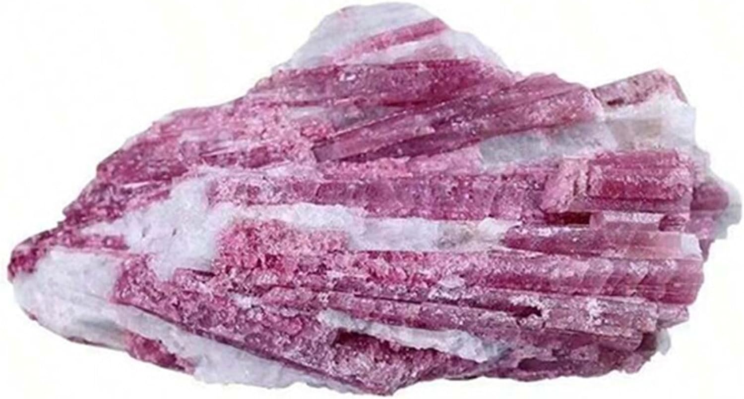 Healing Crystal Raw Stone Natural Plum Blossom Tourmaline Raw Stone Rough Crystal Rocks for Home Decoration Woman Gift Tumbling Cabbing Polishing Fountain Rocks,0.11~0.15 Pound