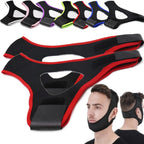 Airflow Jaw Strap Veralabs, Veralabs Air Flow Jaw Strap, Airflow Jaw Strap, Adjustable Jaw Strap for Sleeping Close Mouth, Anti Snoring Chin Strap for Women Men Snoring (Red,1 Pcs)