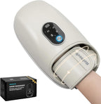 Nekteck Hand and Wrist Massager with Heat and Compression, Electric Hand Massager for Arthritis and Carpal Tunnel Pain Relief, Cordless Rechargeable Hand Massager for Women, Men, and Seniors