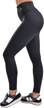 CompressionZ Women's Compression Leggings High Waisted Performance Shaping Gym, Pilates, Travel, Yoga, Workout Pants