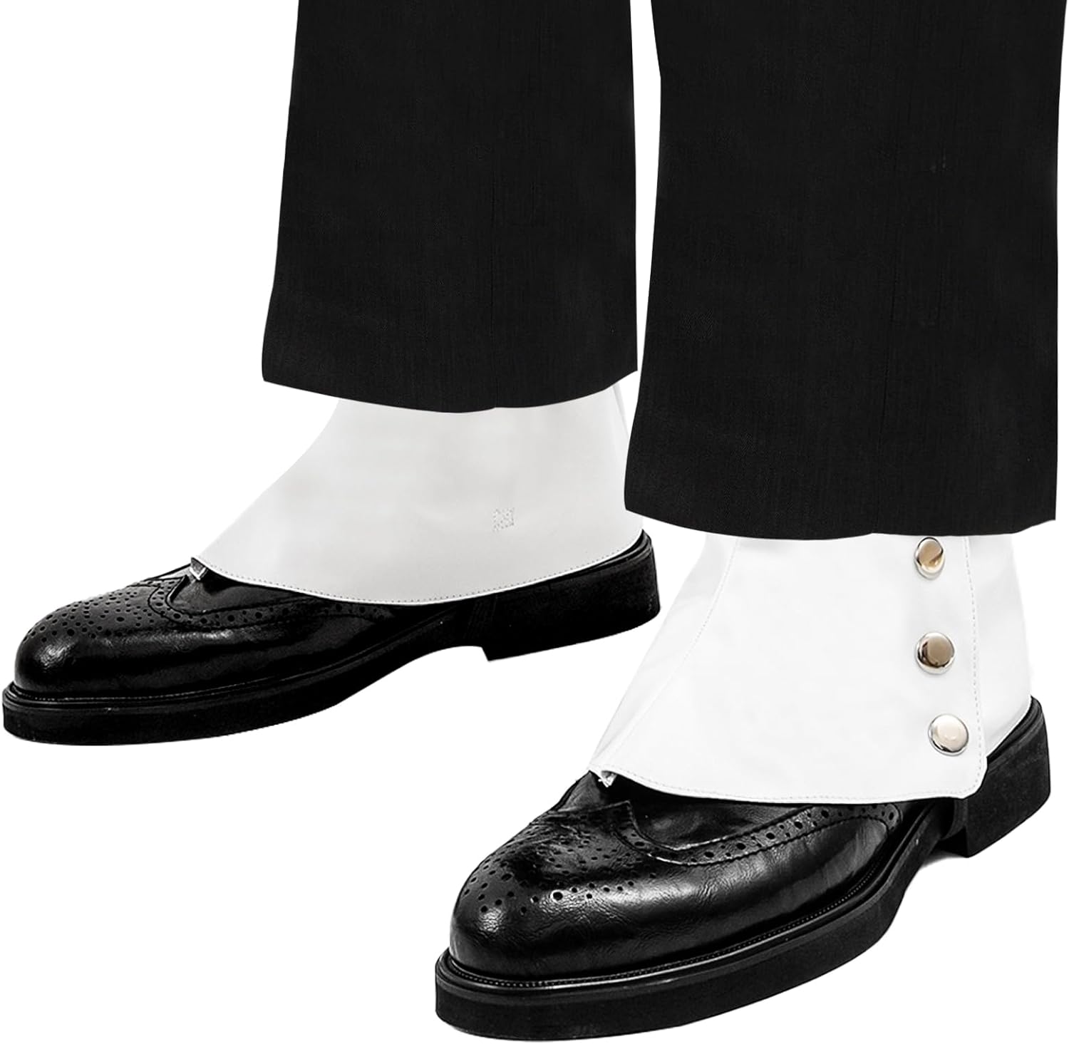 Gangster Spats for Men Roaring 20's Gangster Spats Costume Accessory 1920s Accessories Gangster Spats Shoes Covers